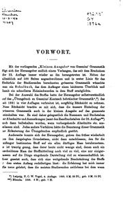 Cover of: Wilhelm Gesenius' Hebräische Grammatik by Wilhelm Gesenius