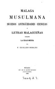 Cover of: Málaga musulmana