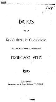 Cover of: Datos de la República de Guatemala