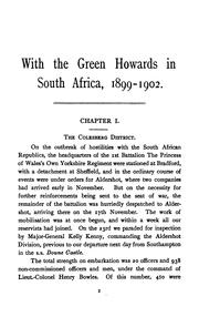 Cover of: With the Green Howards in South Africa, 1899-1902