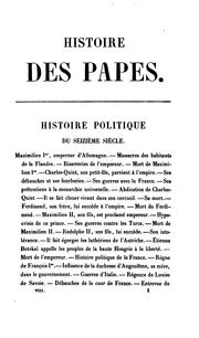 Cover of: Histoire des papes by Maurice La Châtre