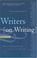 Cover of: Writers on Writing, Volume II