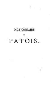 Cover of: Dictionnaire du patois de la Flandre française ou wallonne. by Louis Vermesse