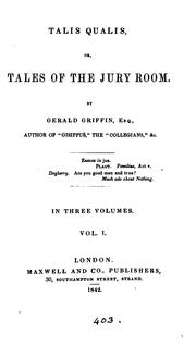 Cover of: Talis qualis: or, Tales of the jury room