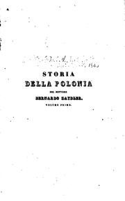 Storia della Polonia by Bernard Zaydler