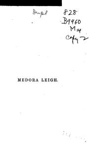 Cover of: Medora Leigh by Charles Mackay