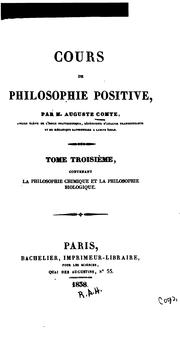 Cover of: Philosophie première