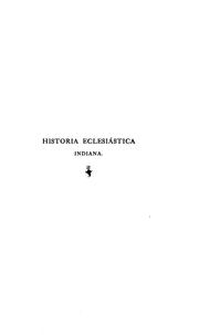 Cover of: Historia eclesiástica indiana: obra escrita a fines del siglo XVI.