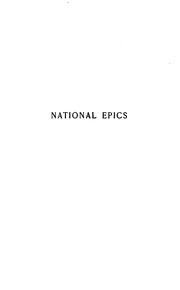 Cover of: National epics. by Kate Milner Rabb