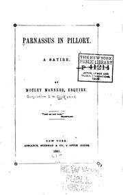 Cover of: Parnassus in pillory: a satire