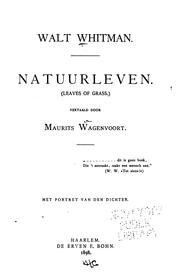 Cover of: Natuurleven by Walt Whitman