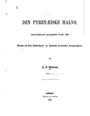 Cover of: Den pyrenæiske halvø: sammenlignende geographisk studie