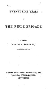 Cover of: Twenty-five years in the Rifle Brigade.