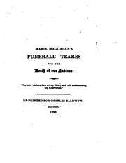 Cover of: [Marie Magdalen's funerall teares for the death of our Saviour. by Robert Southwell