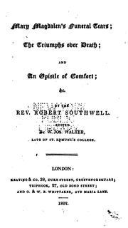 Cover of: Mary Magdalen's funeral tears by Robert Southwell