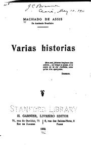 Cover of: Varias historias.