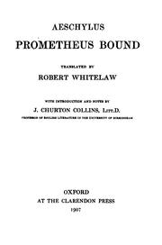 Cover of: Prometheus bound