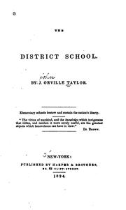 Cover of: The district school.