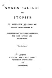 Cover of: Songs, ballads, and stories by William Allingham