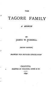 Cover of: The Tagore family: a memoir