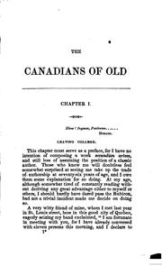 Cover of: Canadians of old by Philippe-Joseph Aubert de Gaspé