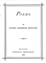 Cover of: Poems by Louise Chandler Moulton