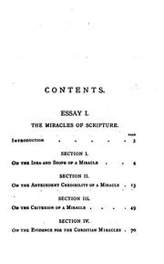 Cover of: Two essays on Biblical and on ecclesiastical miracles. by John Henry Newman