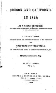 Oregon and California in 1848