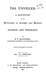 Isis unveiled by H. P. Blavatsky