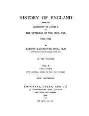 Cover of: History of England from the accession of James I. to the outbreak of the Civil War: 1603-1642.