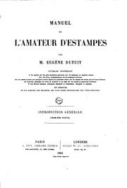 Manuel de l'amateur d'estampes by Eugène Dutuit
