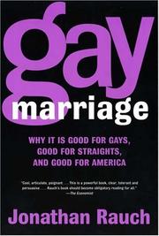 Cover of: Gay Marriage by Jonathan Rauch