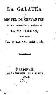 Cover of: La Galatea de Miguel de Cervantes