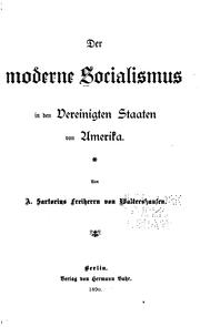 Cover of: Der moderne Socialismus in den Vereinigten Staaten von Amerika