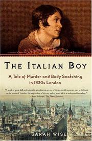 Cover of: The Italian Boy by Sarah Wise