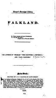 Cover of: Falkland by Edward Bulwer Lytton, Baron Lytton