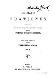 Cover of: Orationes.