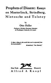 Cover of: Prophets of dissent by Heller, Otto