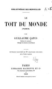 Cover of: La toit du monde (Pamir)