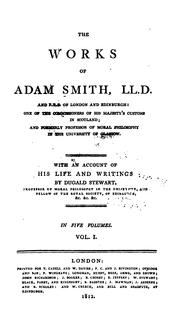 Cover of: The works of Adam Smith. by Adam Smith