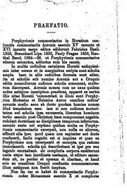 Cover of: Commentum in Horatium Flaccum.