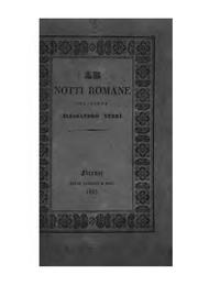 Le notti romane by Verri, Alessandro., Alessandro Verri