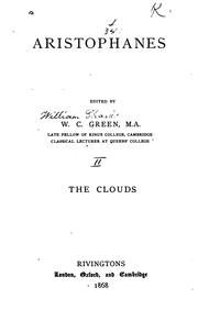 Cover of: Clouds by Aristophanes