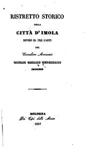 Ristretto storico della città d'Imola .. by Giulio Cesare Cerchiari