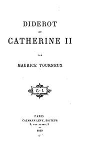 Cover of: Diderot et Catherine II.