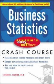 Cover of: Schaum's Easy Outline of Business Statistics by L. J. Kazmier