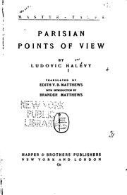 Cover of: Parisian points of view. by Ludovic Halévy