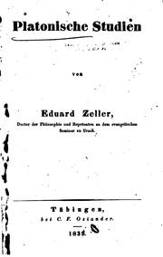 Cover of: Platonische Studien.