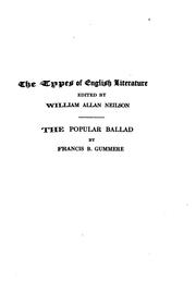 Cover of: The popular ballad. | Francis Barton Gummere