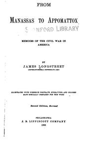 Cover of: From Manassas to Appomattox by James Longstreet
